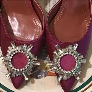 New Pumps luxury Crystal Slingback High heels Summer bride Shoes